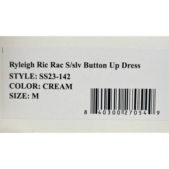 Sea Ryleigh Ric Rac Button Up Dress - Picture 9 of 11